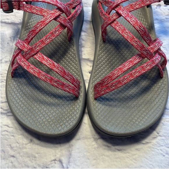 Chaco Girls ZX/1 Ecotread Sport Sandals Pink and Gray Like New Size 3 - Picture 4 of 15